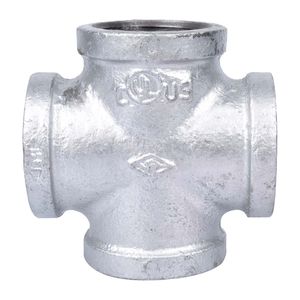 ProSource 1-1/4 in. Galvanized Malleable Pipe Crossimage