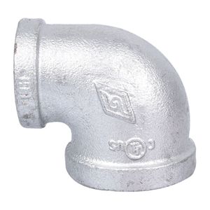 ProSource 1 in. x 3/4 in. Galvanized 90-Degree Reducing Elbowimage