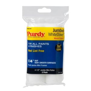 Purdy 4-1/2 in. x 1/4 in. White Dove Jumbo Mini Roller Cover, 2-Packimage