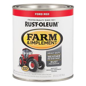 Rust-Oleum 1 qt. Ford Red Gloss Farm Equipment Paintimage
