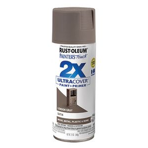 Rust-Oleum 12 oz. Painters Touch 2X Ultra Cover Satin London Gray Spray Paintimage