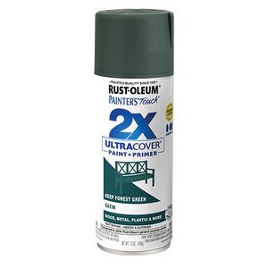 Rust-Oleum 12 oz. Painters Touch 2X Ultra Cover Satin Deep Forest Spray Paint 350372image