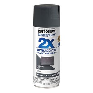 Rust-Oleum Painters Touch 2X Ultra Cover 12 oz. Charcoal Gray Satin Spray Paintimage
