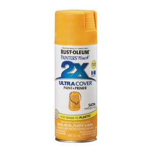 Rust-Oleum Painters Touch 2X Ultra Cover Satin Harvest Peach Spray Paint, 12 oz.image