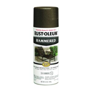 Rust-Oleum 12 oz. Stops Rust Dark Bronze Hammered Rust Preventative Spray Paintimage