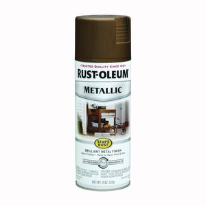 Rust-Oleum Stops Rust 11 oz. Antique Brass Metallic Spray Paintimage