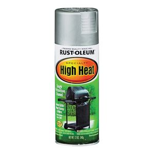 Rust-Oleum 12 oz. Satin Silver High-Heat Spray Paintimage