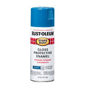 Rust-Oleum Stops Rust 12 oz. Gloss Royal Blue Rust Preventative Spray Paintimage