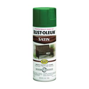 Rust-Oleum 12 oz. Hunter Green Satin Rust Preventative Spray Paintimage