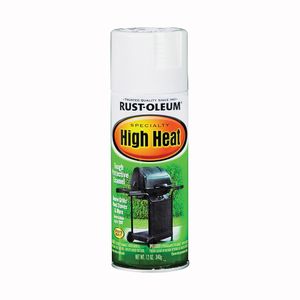 Rust-Oleum 7751830 12 oz. White Satin High-Heat Spray Paintimage
