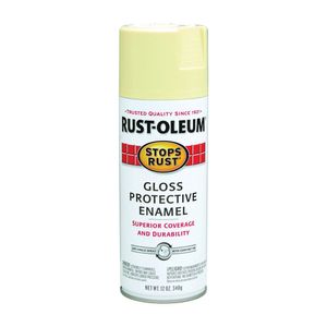 Rust-Oleum Stops Rust 12 oz. Gloss Antique White Rust Preventative Spray Paintimage