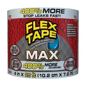 Flex Tape 4 in. x 25 ft. Clear Rubberized Waterproof Tapeimage