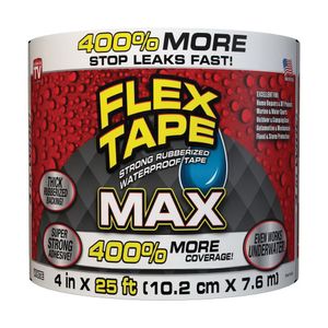 Swift 4 in. x 25 ft. White Rubber Tapeimage