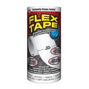 Swift 8 in. x 5 ft. White Rubberized Waterproof Tapeimage
