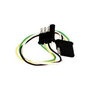 US Hardware 6447031 4-Way Flat Trailer Wiring Connector with 12 in. Wireimage