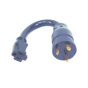 US Hardware RV-802B 30-Amp to 15-Amp RV Conversion Adapterimage