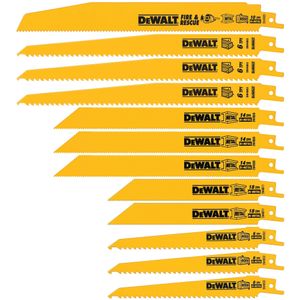 Dewalt 12-Piece Reciprocating Saw Blade Setimage