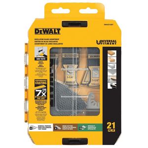 DEWALT 21-Piece General-Purpose Bi-Metal Oscillating Blade Setimage