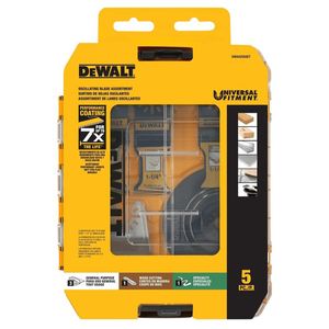 DEWALT 5-Piece Oscillating Multi-Tool Blade Setimage