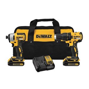 DEWALT 20V MAX Brushless Drill and Impact Driver Combo Kitimage