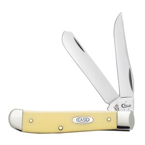 Case Smooth Yellow Synthetic Mini Trapper Pocket Knifeimage