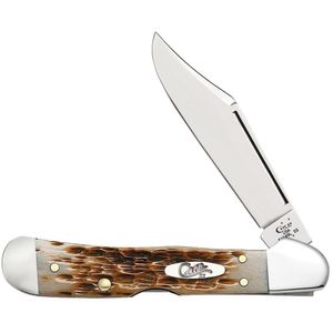 Case Peach Seed Jigged Mini CopperLock Folding Pocket Knifeimage