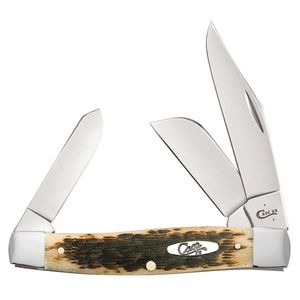 Case Peach Seed Jigged Large Stockman Folding Pocket Knifeimage