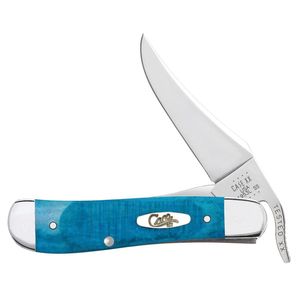 Case 2-11/16 in. Caribbean Blue Sawcut Jigged Bone RussLock Pocket Knifeimage