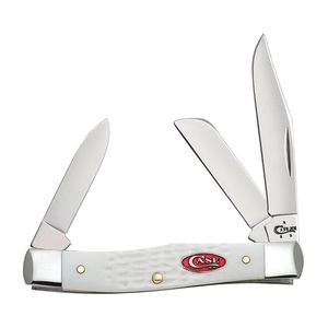 Case White Synthetic Sparxx Jigged Medium Stockman Pocket Knifeimage