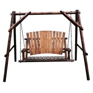 United General Char-Log Porch Swingimage