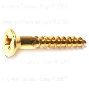 Midwest Fastener #10 x 1-1/4 in. Phillips Flat Head Wood Screw, 10-Packimage