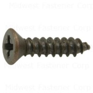 Midwest Fastener #4 x 1/2 in. Bronze Flat Head Phillips Decorative Screwimage