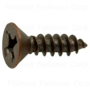 Midwest Fastener #6 x 1/2 in. Bronze Flat Head Phillips Decorative Screwimage