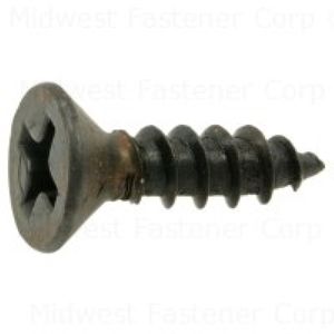 Midwest Fastener #6 x 1/2 in. Black Flat Head Phillips Decorative Sheet Metal Screwimage