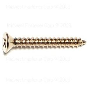 Midwest Fastener #8 x 1-1/4 in. Phillips Flat Head Sheet Metal Screws, 20-Packimage
