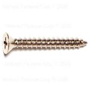 Midwest Fastener #10 x 1-1/2 in. Phillips Flat Head Sheet Metal Screw, 20-Packimage