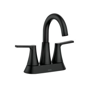 Moen Mikah 4 in. Centerset 2-Handle Bathroom Faucet, Matte Blackimage