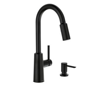 Moen 7460892 Nori Matte Black Pull-Down Kitchen Faucetimage
