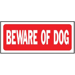 Hy-Ko 6 in. x 14 in. Beware of Dog Fence Signimage