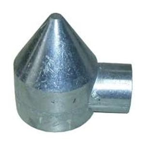 Stephens Pipe & Steel 2-1/2 in. x 1-3/8 in. 1-Way Aluminum Bullet Post Capimage