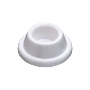 National Hardware White Plastic Wall Mount Door Stop, 2-Packimage