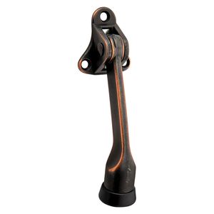 National Hardware 4-15/16 in. Kick Down Door Stop, Oil-Rubbed Bronzeimage