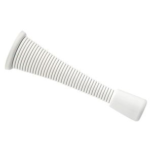 National Hardware 3-1/8 in. White Steel Spring Door Stopimage