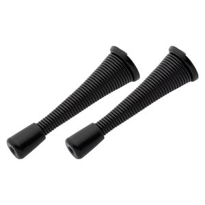 National Hardware 4 in. Matte Black Spring Door Stopimage
