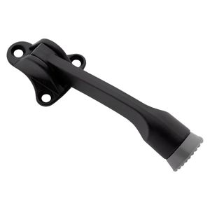 National Hardware 4 in. Matte Black Kick Down Door Stopimage