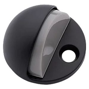 National Hardware N830-588 Matte Black Adjustable Floor Door Stopimage