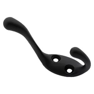 National Hardware 7529324 Heavy-Duty Coat Hook, Matte Blackimage