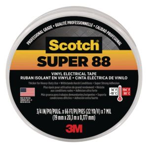 3M 3/4 in. x 66 ft. Scotch Super 88 Cold Weather Vinyl Electrical Tapeimage
