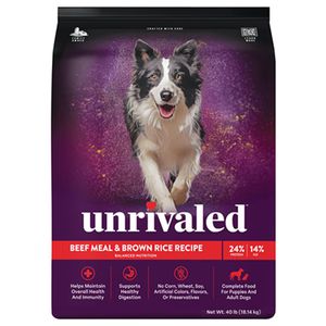 Beef Meal & Brown Rice Recipe Dog Food 40 Pound Bagimage
