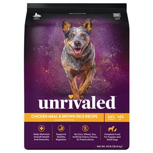 Chicken Meal & Brown Rice Recipe Dog Food 40 Pound Bagimage